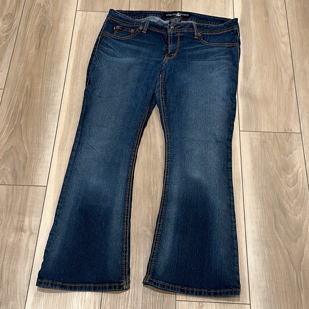 GUC Women’s Source of Wisdom Brand Bootcut Size 14 Stretch Denim Vintage Jeans